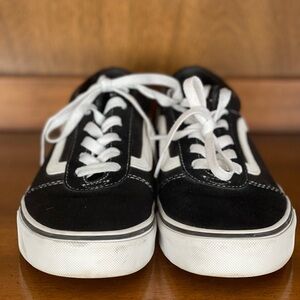 Vans Black and White Athletic Shoes